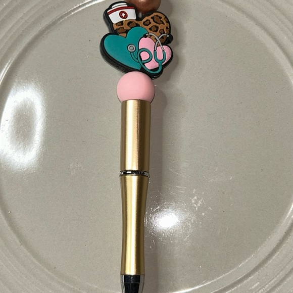 Colorful nurse Pen with heart Design - Picture 3 of 3